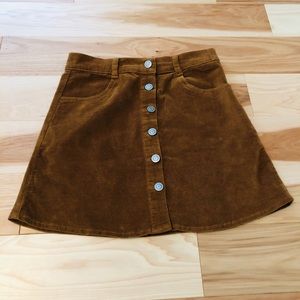 Brandy Melville corduroy mini skirt